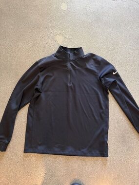 Nike Black Long-Sleeve Half-Zip Training Top